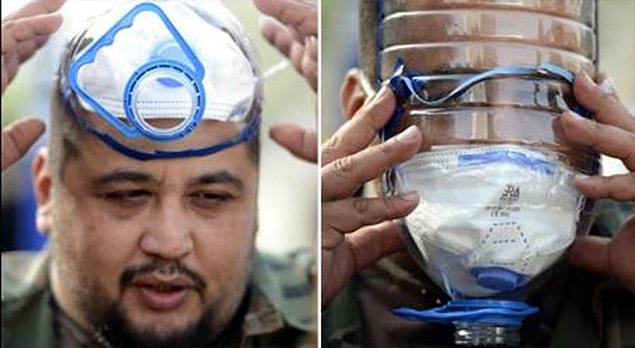 17. Radyoaktif saldırıya bile dayanıklı uranyum kaplamalı gaz maskesi