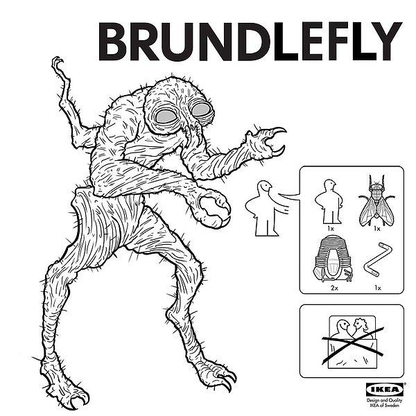 14. Eğer 1986 yapımı 'The Fly' isimli filmde gördüğümüz Brundlefly'den yapmak istiyorsanız...