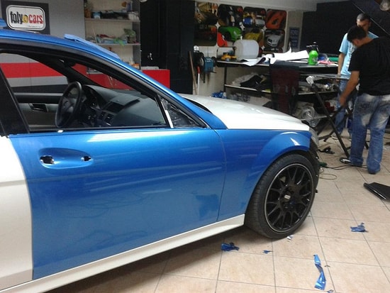 Stop Motion Bir Arabanın Kaplanması