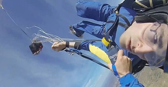Atlayınca Bayılan Paraşütçünün Korku Dolu Anları