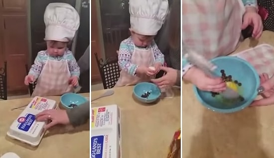 Çoğumuzdan İyi Yumurta Kıran Dünyanın En tatlı Aşçısı