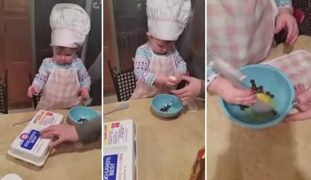 Çoğumuzdan İyi Yumurta Kıran Dünyanın En tatlı Aşçısı