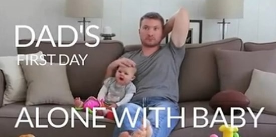 Baba ile Bebeği Evde Yalnız Kalırsa