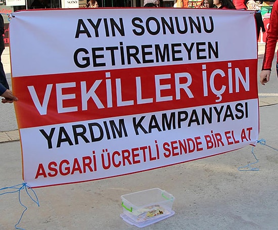 'Ay Sonunu Getiremeyen Vekiller İçin Yardım Kampanyası'