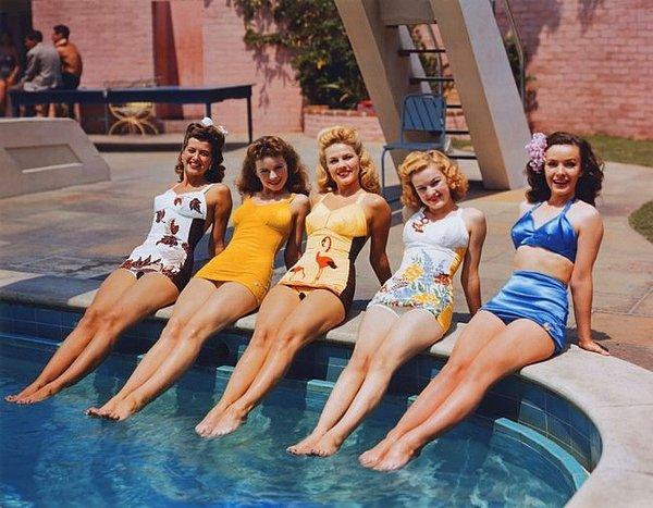 26. Trudy Marshall, Jeanne Crain, Gale Robbins, June Haver ve Mary Anderson, 1944.