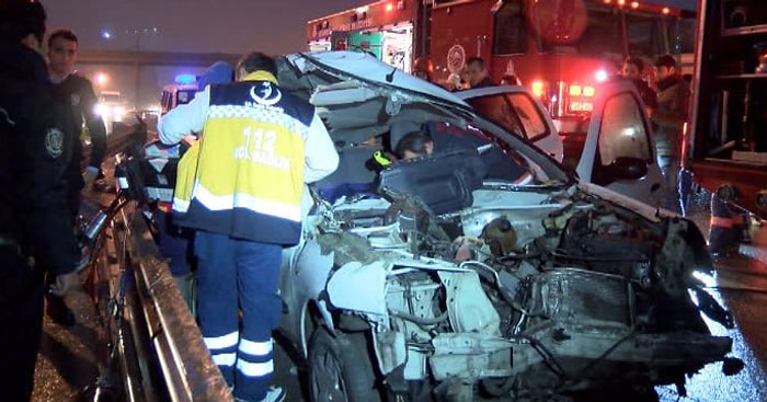 TEM'de Feci Kaza: 2 Ölü, 2 Yaralı