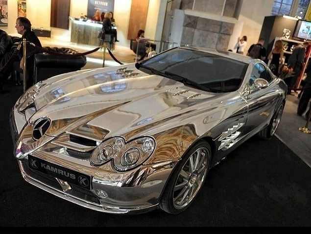 Beyaz altın Mercedes. Neden olmasın?