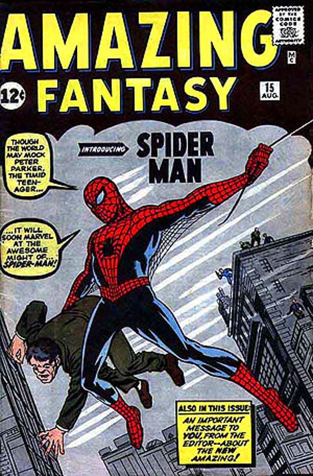 1. Spidey'in ilk çıktığı çizgi roman olan Amazing Fantasy #15'in hiç açılmamış bir sayısı açık arttırmada 1.1 milyon dolara satılmıştır.