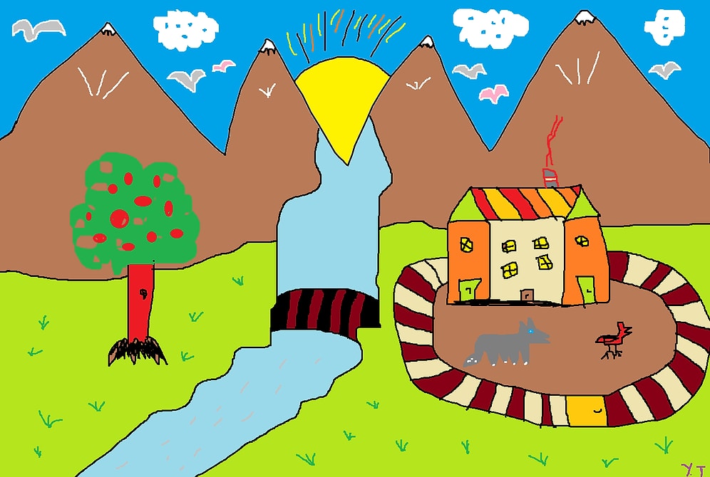 İlkokulda Resim Dersinde Çizilen Bahçe İçindeki Ev İle İlgili 11 Bilgi