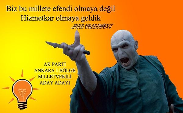 1. Lord Voldemort - Ak Parti , Ankara 1.Bölge