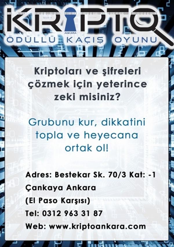 7. Kripto Ankara Kaçış Oyunu