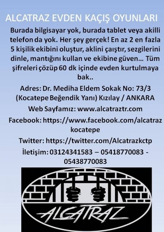 8. Alcatraz Evden Kaçış Oyunları