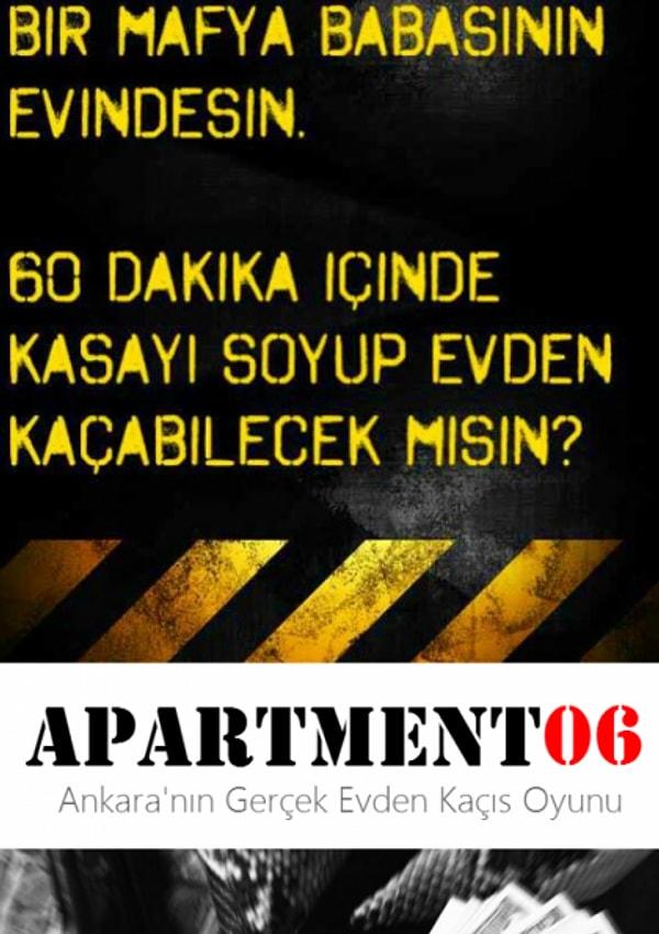 9. Bonus: APARTMENT06 Ankara Gerçek Evden Kaçış Oyunu
