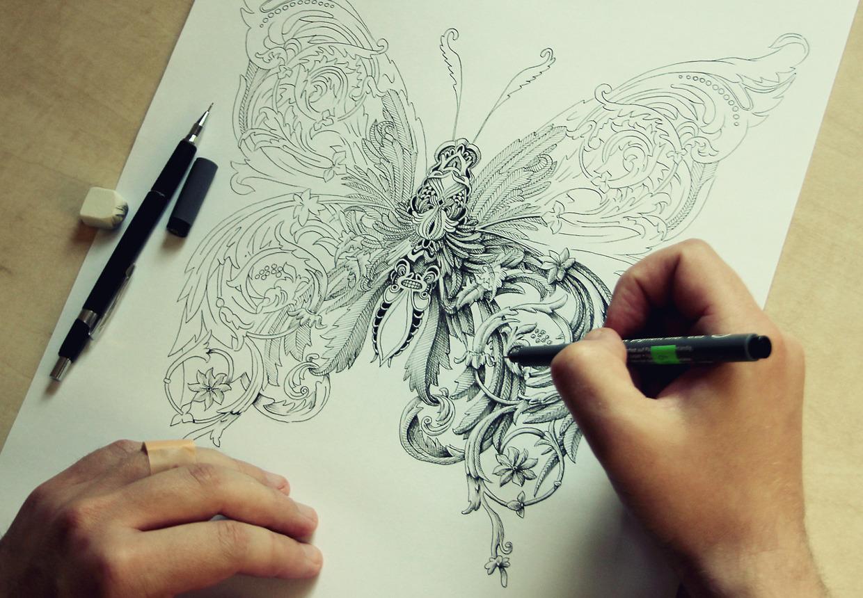 Интересные рисунки. Иллюстрации от Алекса Конахина.. Сложные рисунки карандашом. Рисование сложное. Рисунки карандашом красивые необычные.