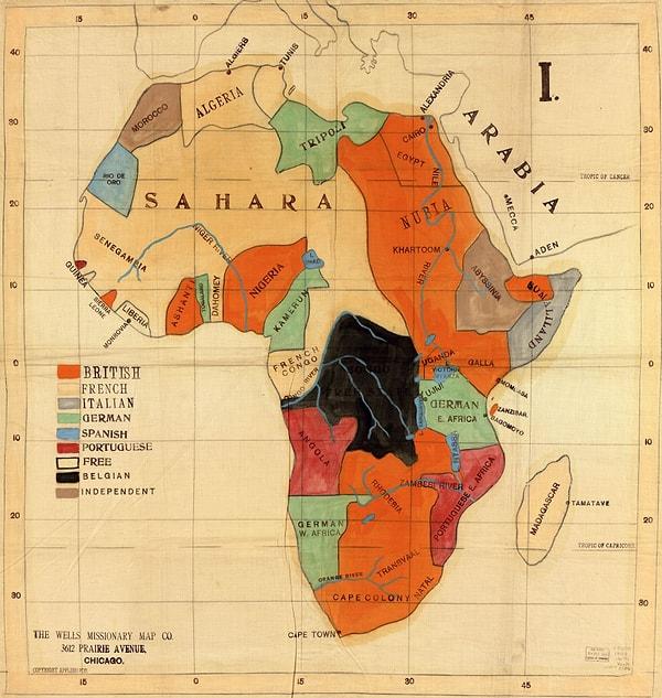 1908 Yılında Afrika