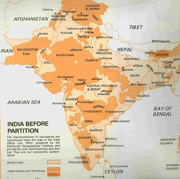 1940 Yılında Hindistan