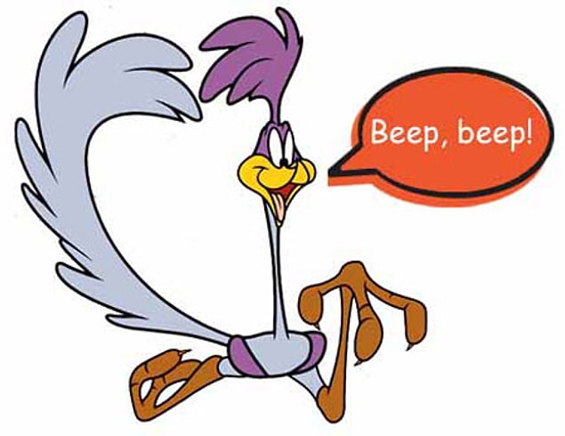 4. Road Runner ve Coyote arasında asla konuşma geçmez.