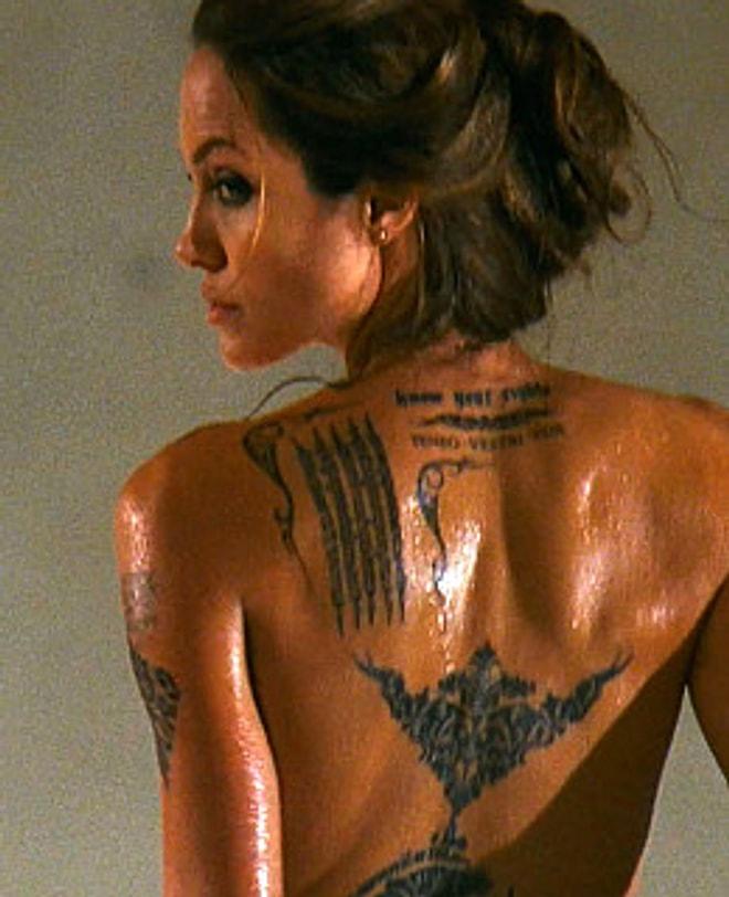 Angelina Jolie'nin Dövmelerinin Anlamları