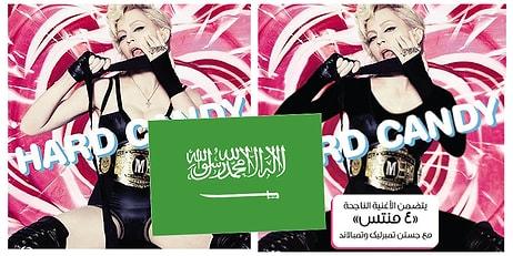 Dünya Starlarının Suudi Arabistan'da Yayınlanan 14 Sansürlü Albüm Kapağı