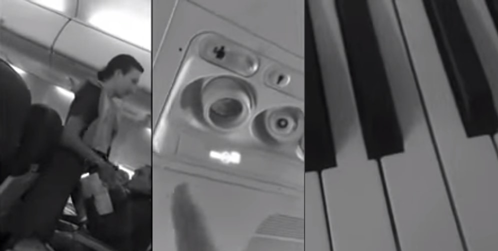 Uçakta Canı Sıkılan Adamın İkaz Düğmesi ve Hostes Sesine Yaptığı Remix