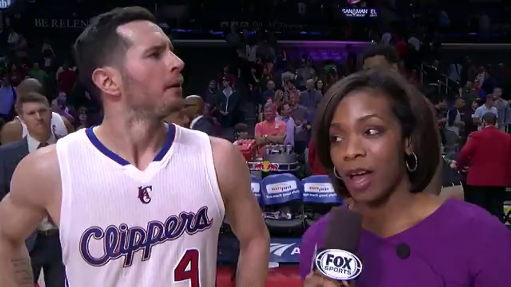 Burnunu Karıştırıp Röportaj Yapan Takım Arkadaşının Üzerine Süren DeAndre Jordan