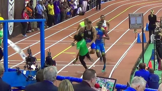 Finiş Çizgisinde Korkutan Kaza