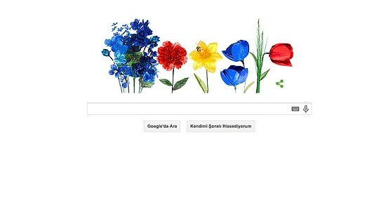 Google'dan Bahara Özel Doodle