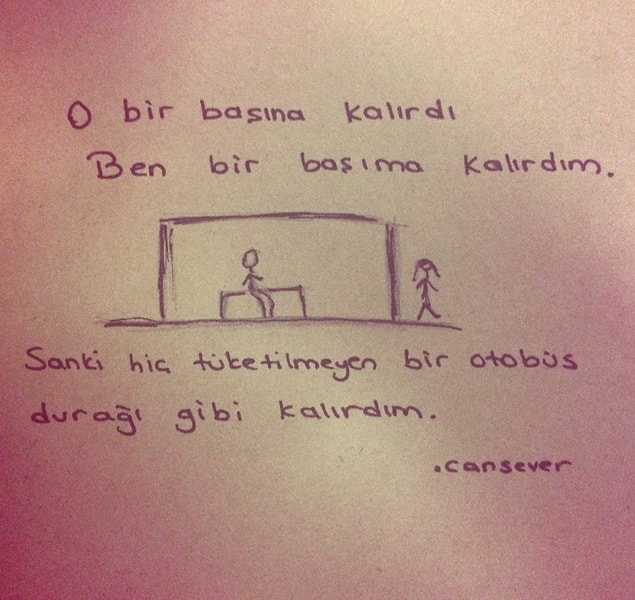 9. Hiç tüketilmeyen bir otobüs durağı