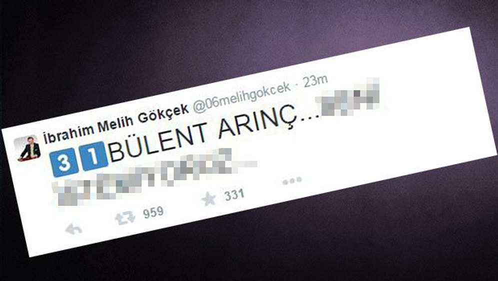 Hürriyet'in Buzladığı Melih Gökçek Tweet'inden Aklımıza Gelebilecek 12 Cümle