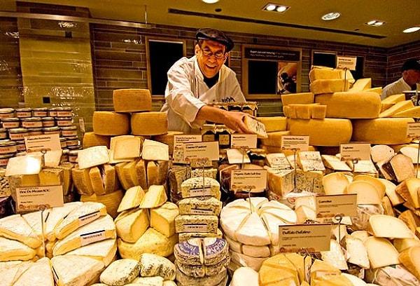 14. Avrupa'da ise peynir.