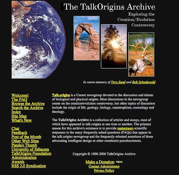 15. The TalkOrigins Archive