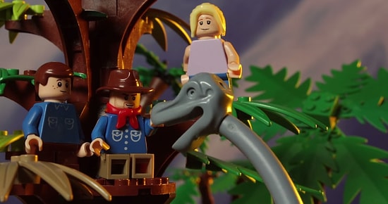 Jurassic Park Filminin İnanılmaz Lego Versiyonu