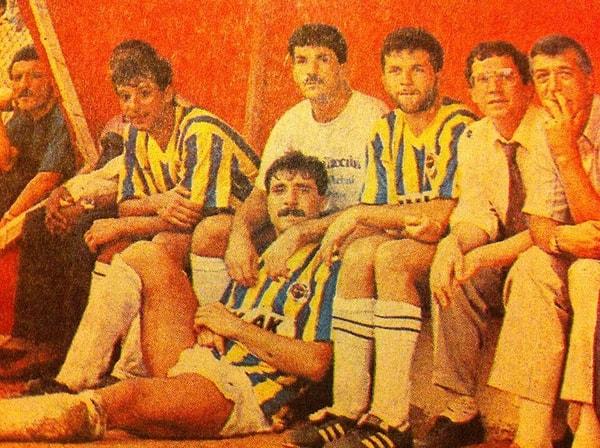 12. 1991-92 | İsmail Kartal, Neşhet Muharrem, Müjdat Yetkiner, Aykut Kocaman, Aziz Yıldırım, Ercan Aktuna (Fenerbahçe YK)
