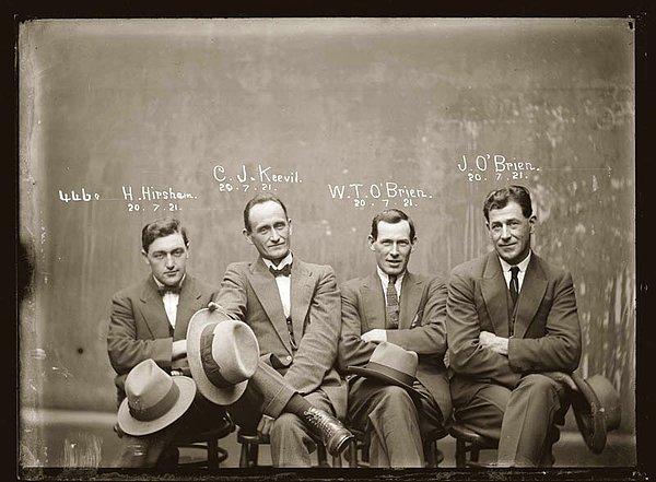 Hampton Hirscham, Cornellius Joseph Keevil, William Thomas O’Brien ve James O’Brien (20 Temmuz 1921)