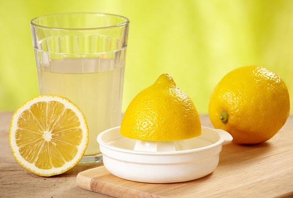 1. Limonlu su susuz kalmamızı engeller