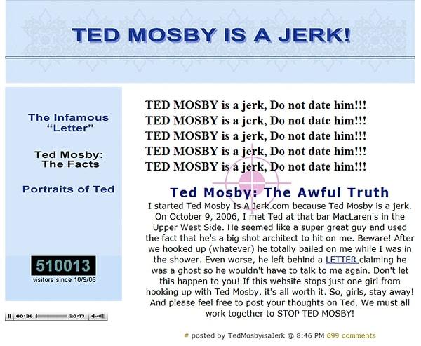 2. Barney, Ted Mosby adını kullanır veeee