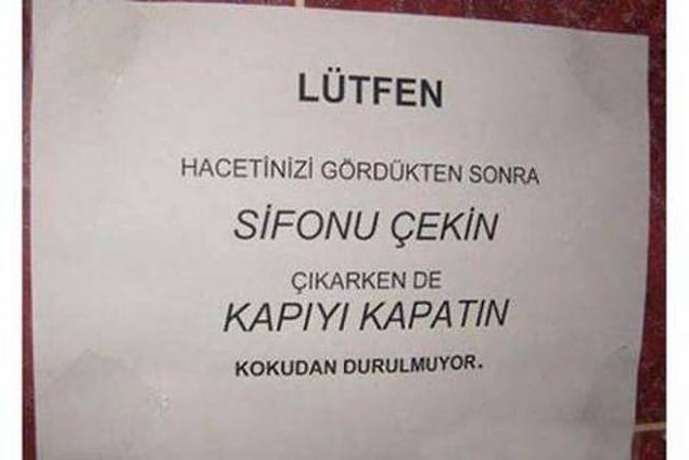 26. Umumi tuvaletlere oturmamak sizi mikroplardan korumaz.