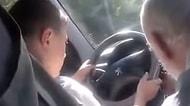 Dedesinin araba sürmeyi öğrettiği çocuğun zor anları