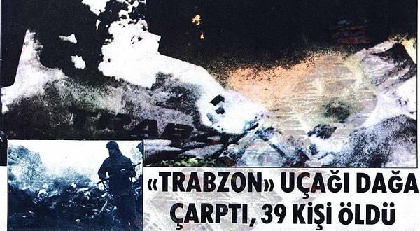 9) 23 Aralık 1979'da THY'ye ait uçak Ankara yakınlarında düştü.