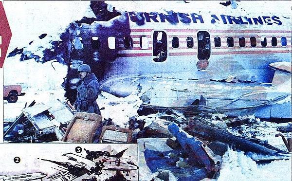 6) 26 Ocak 1974'te İzmir'de THY'ye ait uçak düştü.