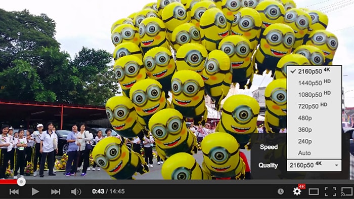 YouTube’a 60 FPS’de 4K Video Desteği