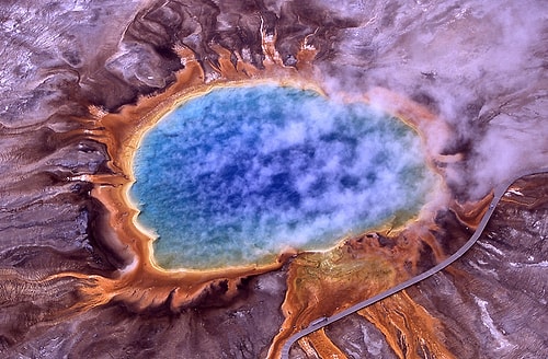 Dev Prizmatik Kaplıca Gölü - Wyoming, ABD