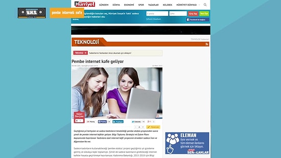 Hanımlara Müjde! Pembe İnternet Cafe Geliyor