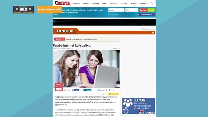 Hanımlara Müjde! Pembe İnternet Cafe Geliyor