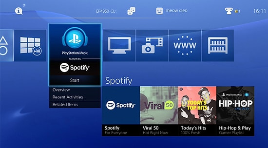 Spotify artık PlayStation Uygulaması Olarak da Yayında