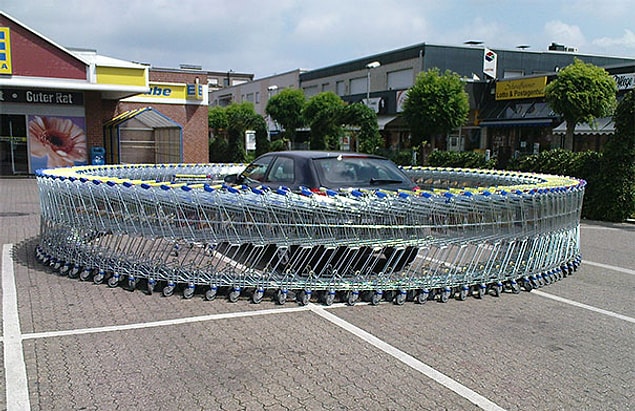 7. Market otoparkında şöyle aksiyonlara girebilirsiniz.
