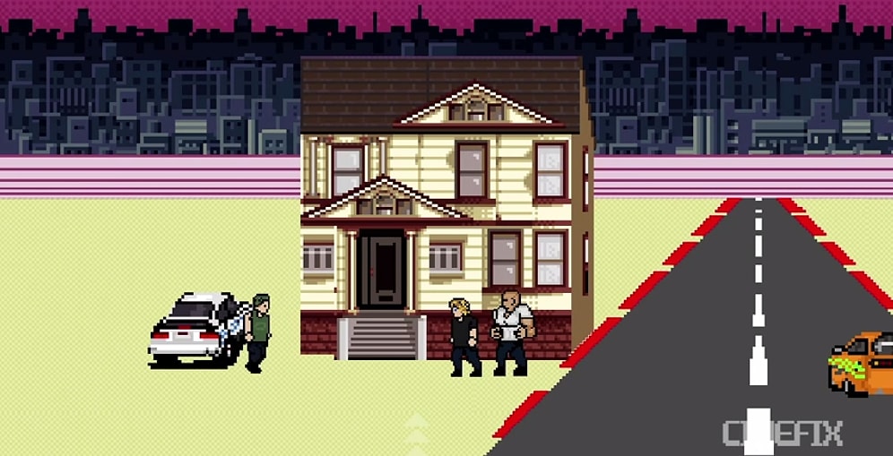 Hızlı ve Öfkeli'nin 8 Bit Olarak Hazırlanmış Versiyonu