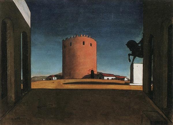 9. Kırmızı Kule - Giorgio de Chirico