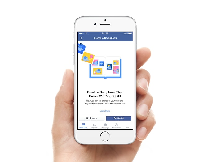 Facebook Scrapbook ile Çocuk Fotoğrafları Tek Albümde