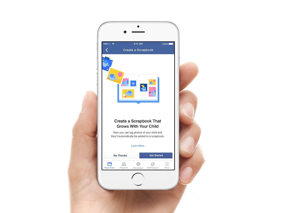 Facebook Scrapbook ile Çocuk Fotoğrafları Tek Albümde